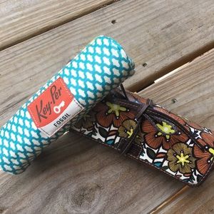 Fossil jewelry travel case